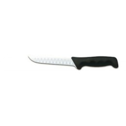 Нож разделочный с насечками Polkars №31 140мм с черной ручкой
