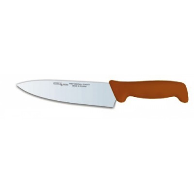 Нож разделочный Polkars №24 200мм с коричневой ручкой