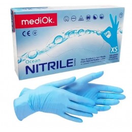 Перчатки mediOk BlueSky нитриловые, смотровые, нестерильные, М