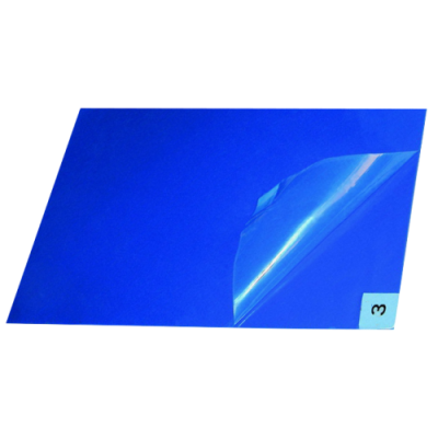 Липкий многослойный антимикробный коврик 90x115 см, синий