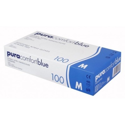 Перчатки нитриловые Ampri Pura Comfort Blue 970-013-L