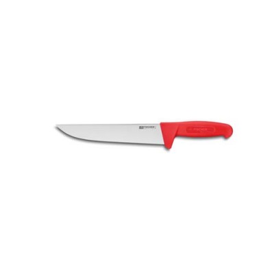 Нож для обвалки мяса Fischer №10 250мм с красной ручкой