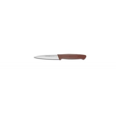 Нож для чистки овощей Fischer №337 100мм с коричневой ручкой