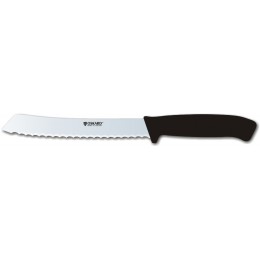 Нож кухонный Oskard NK042Z 175мм черный (зубчатый)