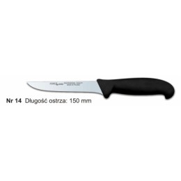 Нож разделочный Polkars №14 150мм с черной ручкой