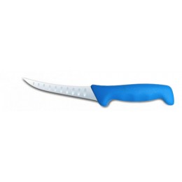Нож разделочный с насечками Polkars №17K 125мм с синей ручкой