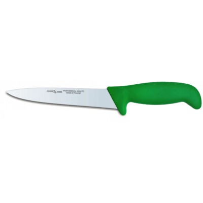 Нож разделочный Polkars №32 210мм с зеленой ручкой