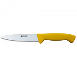 Нож кухонный Oskard NK040 130мм желтый