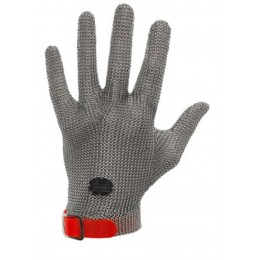 Кольчужная перчатка Reiko meshFlex STANDARD без манжеты (5 пальцев) Размер М Красная