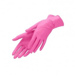 Нитриловые перчатки розовые ТМ CEROS Fingers Pink 22970 - S
